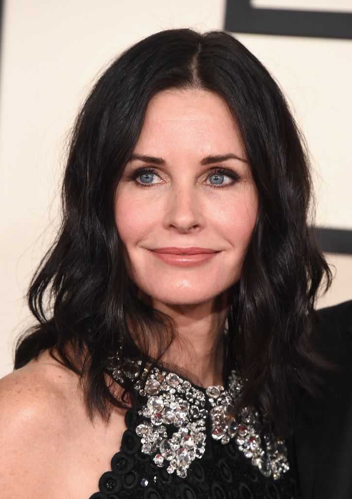 Courteney Cox en el 2015 durante los premios Grammy