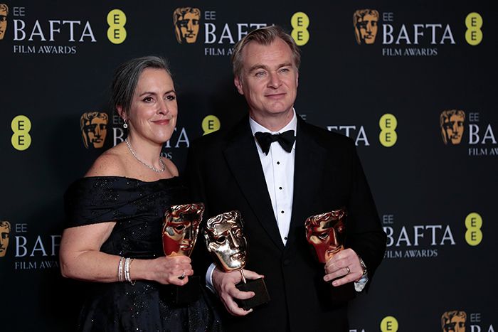 Christopher Nolan y su mujer Emma Thomas, que produce todas sus películas