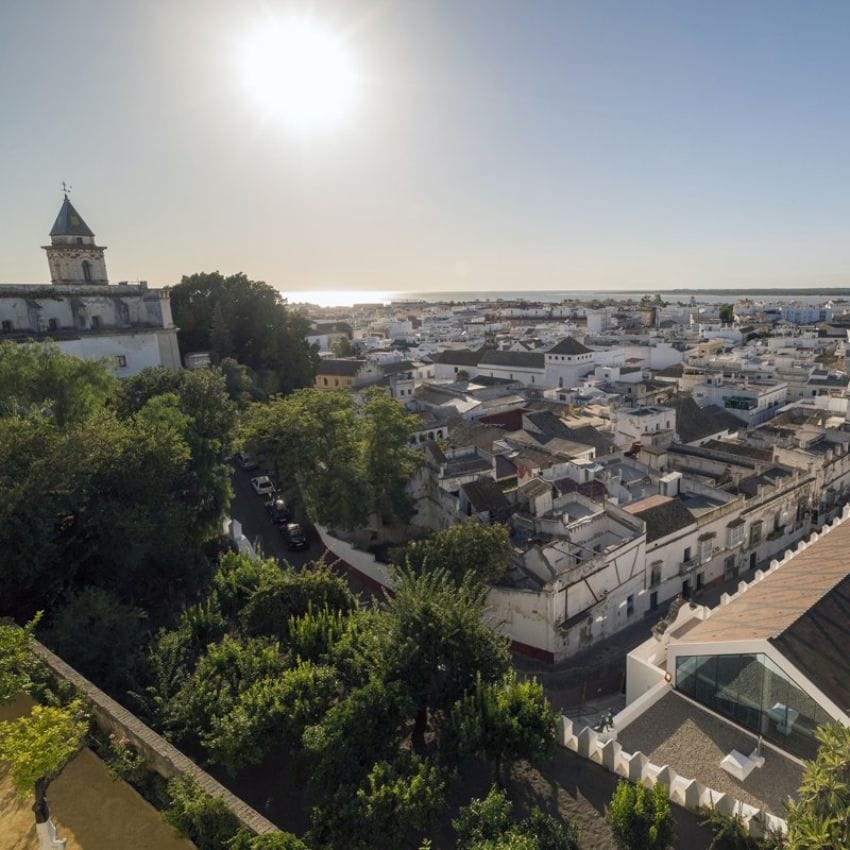 Panorámica de Sanlúcar de Barrameda desde el castillo.