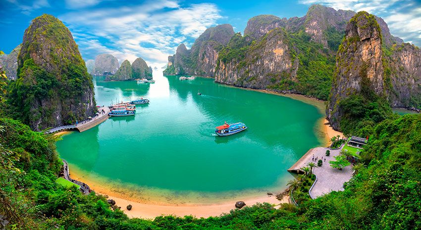 bahia de halong vietnam plata