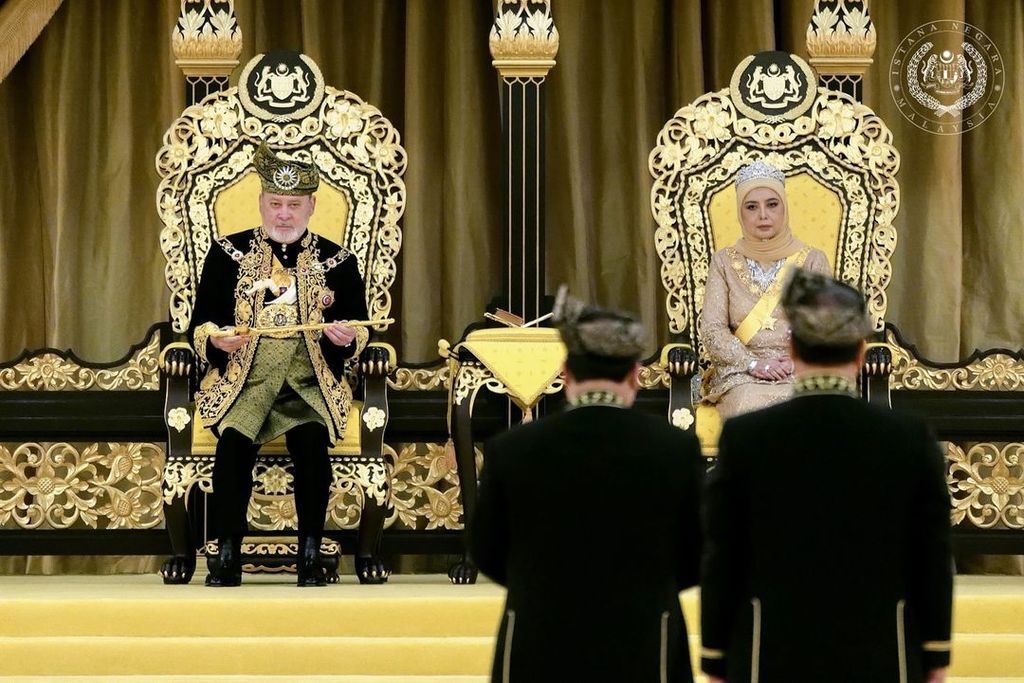 Coronación rey de Malasia. Julio 2024