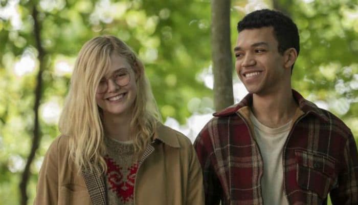 Elle Fanning y Justice Smith 