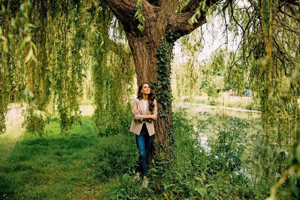 Kate Middleton en un bosque