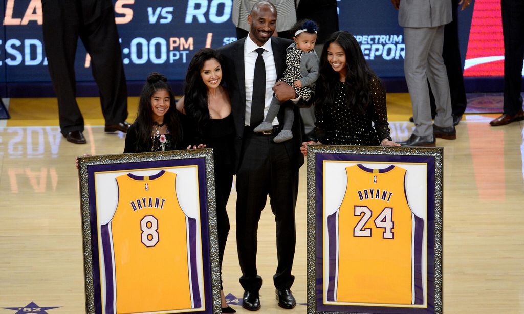 Kobe Bryant y su familia