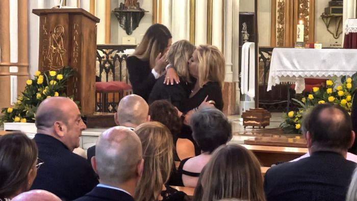 Alejandra Rubio en el funeral de su abuela, María Teresa Campos