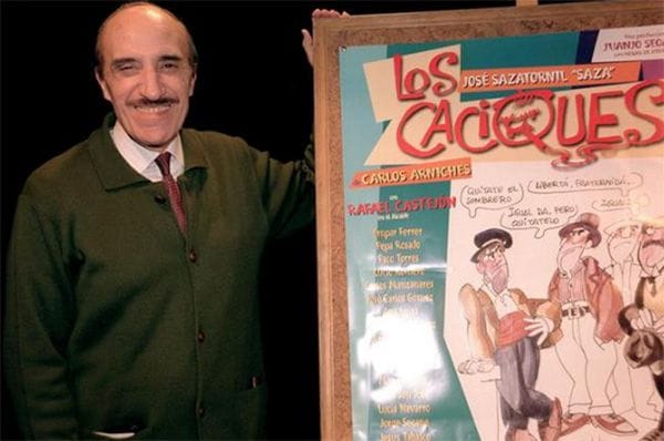  El actor José Sazatornil 'Saza', en la presentación en Madrid de uno de los montajes más aplaudidos de Carlos Arniches, Los Caciques
