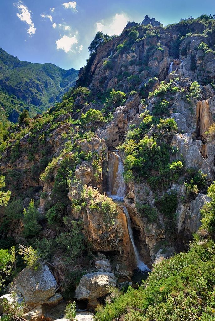 Valle del río verde en Granada