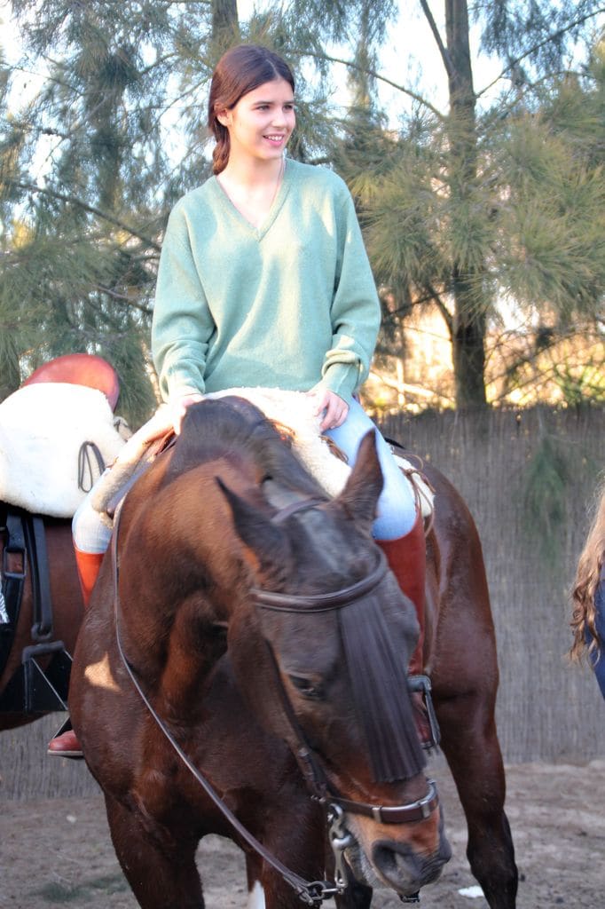 Cayetana Rivera en el Rocío en 2014