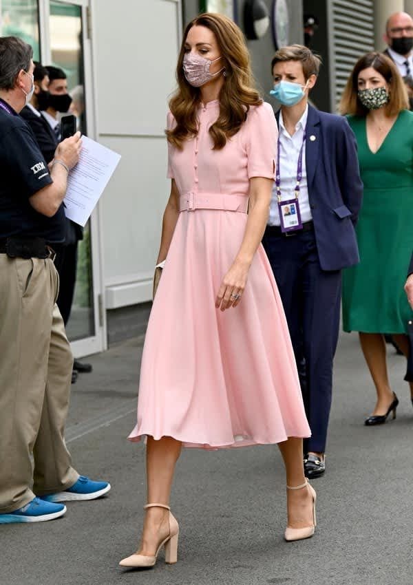 kate middleton wimbledon vestido rosa