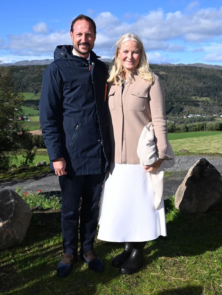 Los príncipes Haakon y Mette-Marit de Noruega