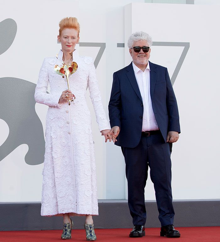 Almodóvar y Tilda Swinton