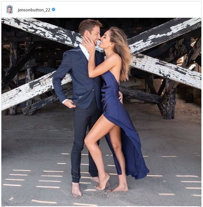 Jenson Button se ha comprometido con la espectacular modelo Brittny Ward