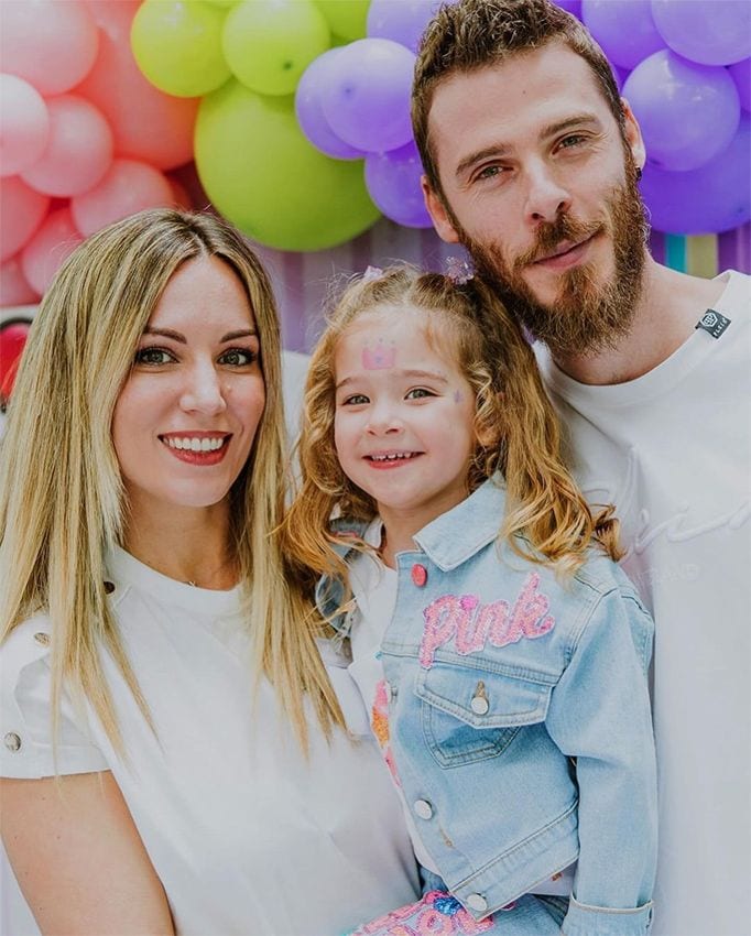 Edurne con su familia