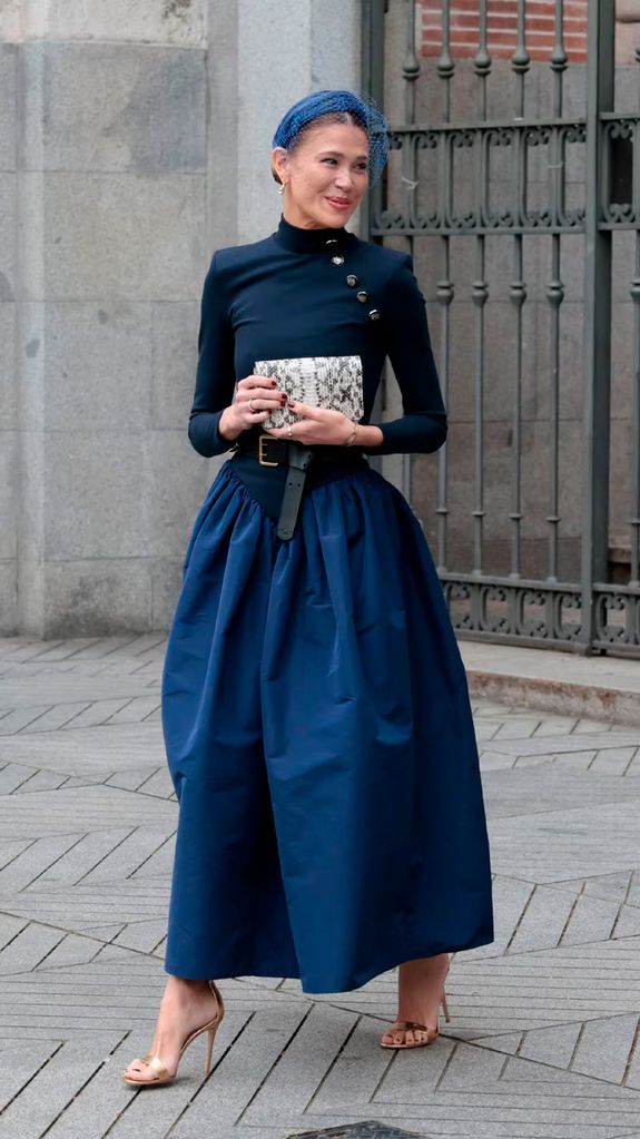 El deslumbrante look de invitada dorado de Inés Domecq en la boda de María Juncadella Hohenlohe