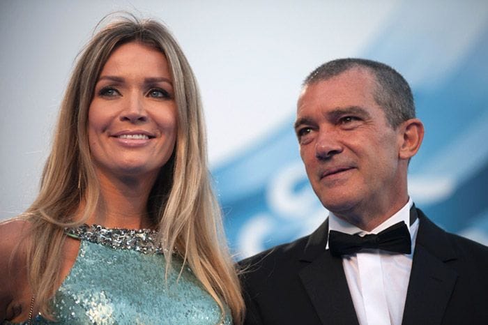 Nicole Kimpel y Antonio Banderas