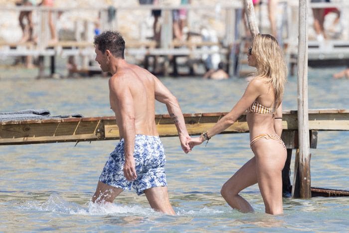 Simeone y Carla Pereira en Ibiza