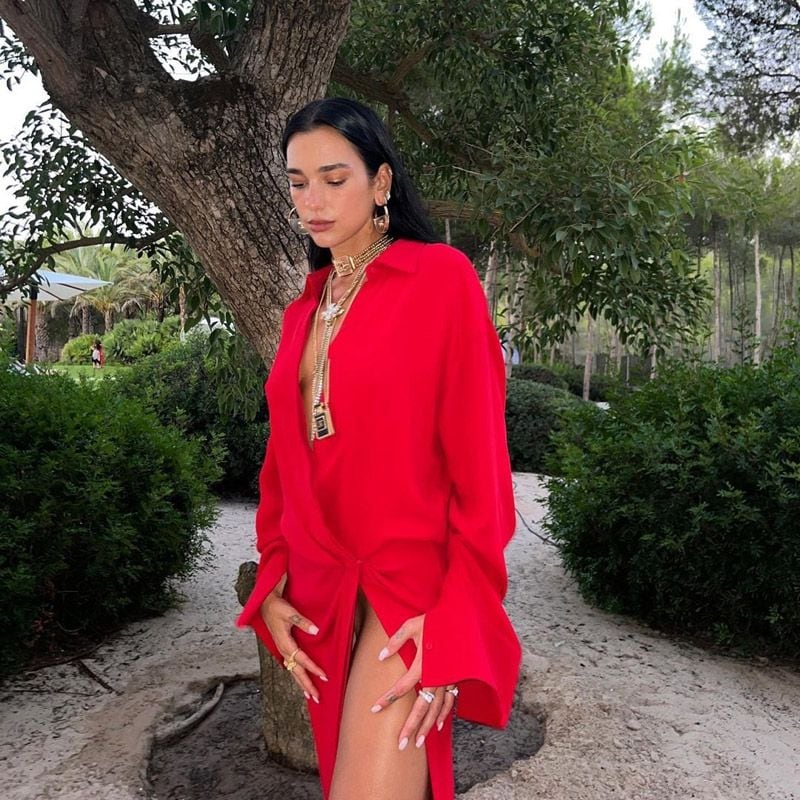 dua lipa vestido rojo 2a