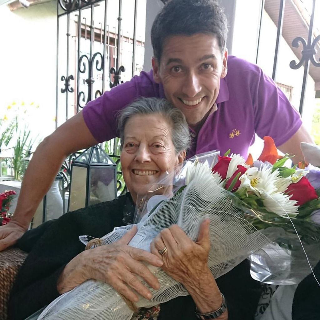 Rafael Araneda y su mamá, Laura