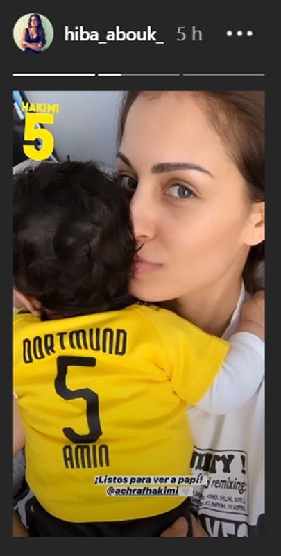 Hiba Abouk y el pequeño Amin, los mejores talismanes de Achraf Hakimi en su vuelta a la competición