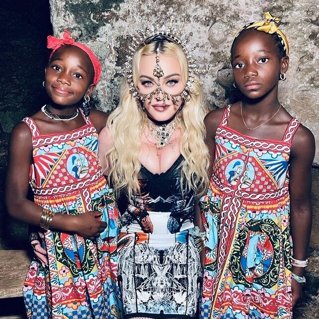 madonna and her daughters stella and estere