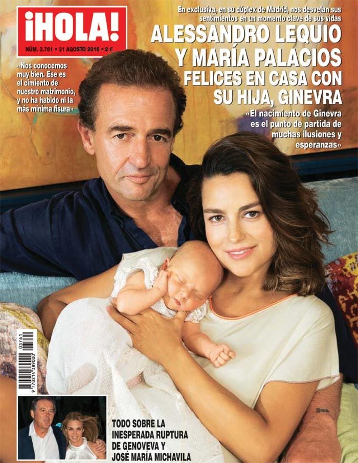 Alessandro Lequio y María Palacios presentan a su hija