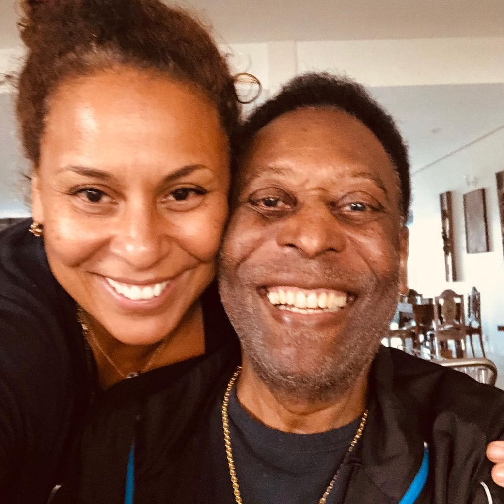 Pelé y su hija Kely Nascimento