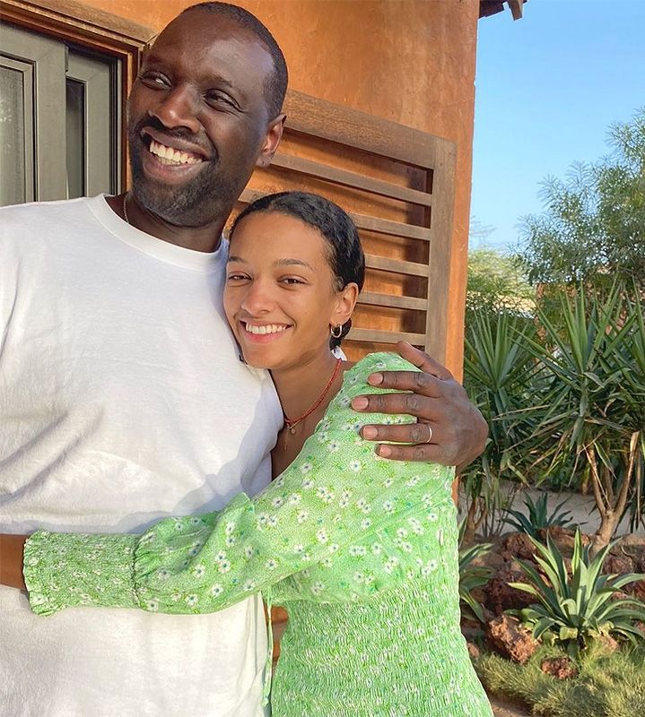 Omar Sy con su hija