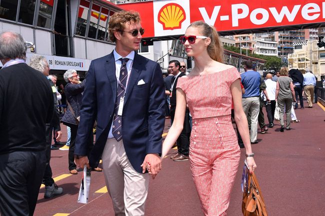 Beatrice Borromeo apoya a Pierre Casiraghi en muchos de los actos que tienen lugar en Mónaco, como el Gran Premio de Fórmula 1
