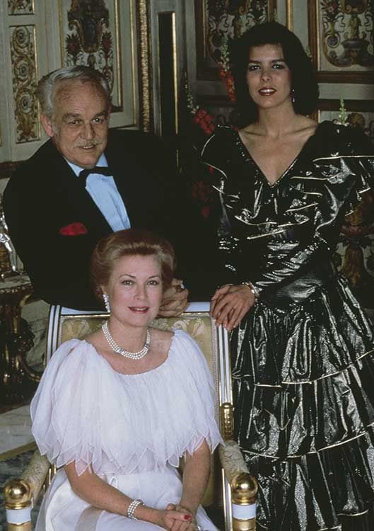 Grace Kelly con la familia Grimaldi