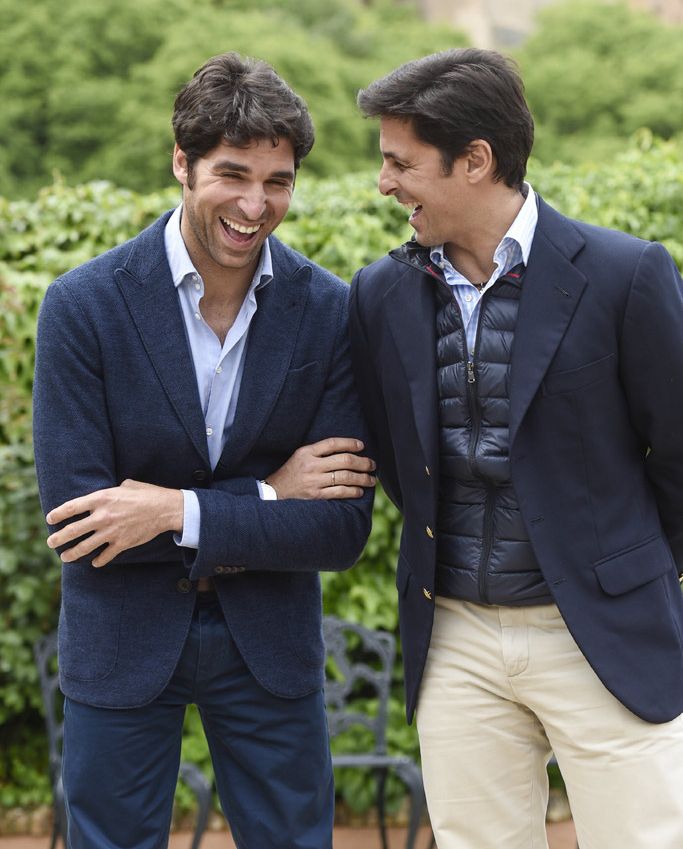 Los hermanos Rivera, durante la presentación del Cartel Taurino de su mano a mano en Granada
