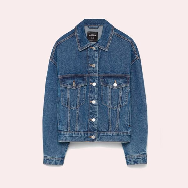 Cazadora denim oversize