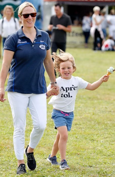 Zara Tindall y su hija Mia