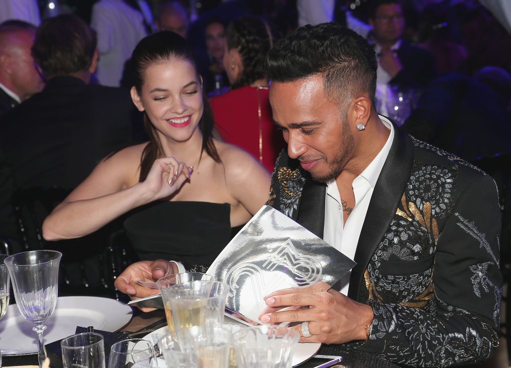 Barbara Palvin y Lewis Hamilton