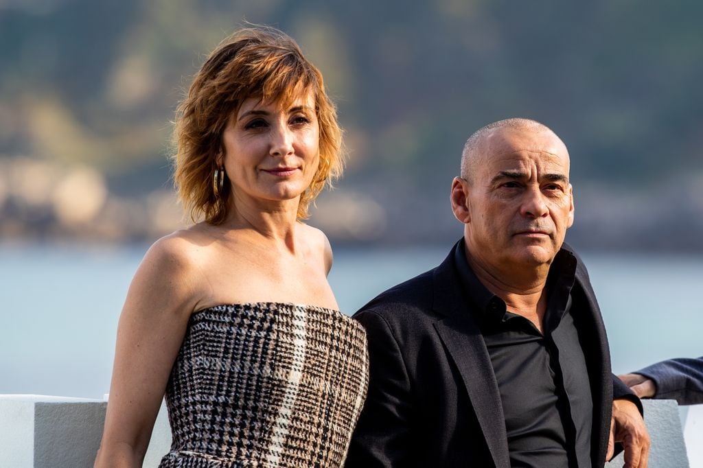 Nathalie Poza y Eduard Fernández en el Festival de Cine de San Sebastián 2019