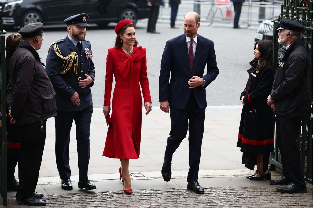 El principe Guillermo y Kate Middleton en el Día de la Commonwealth 2025