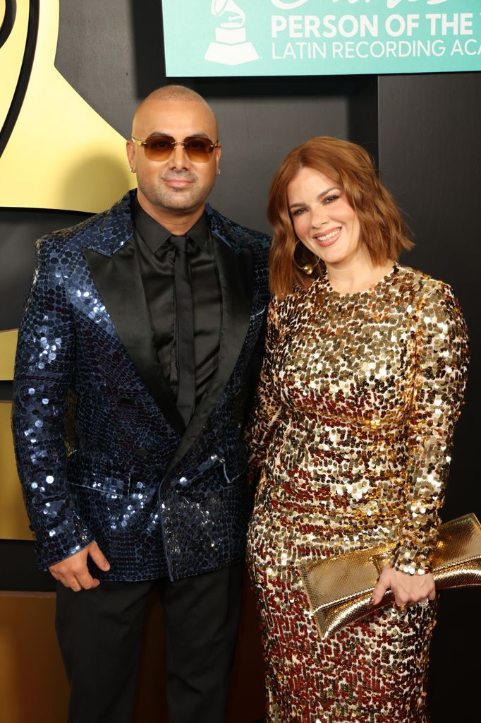 Wisin y Yomaira Ortiz Feliciano en la Gala Persona del Año en Miami