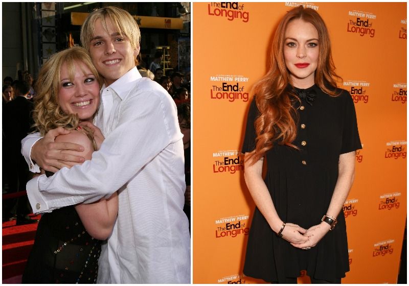 Hilary Duff Aaron Carter Lindsay Lohan triangulos amorosos polemicos hollywood 05