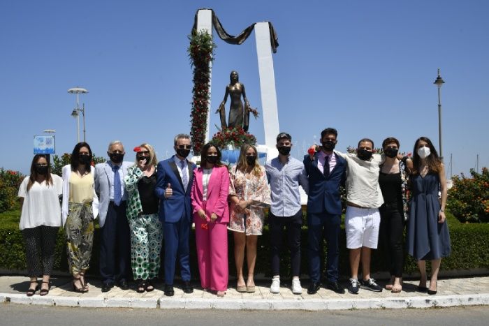 Rocío y David Flores, en el homenaje a Rocío Jurado a los 15 años de su muerte 