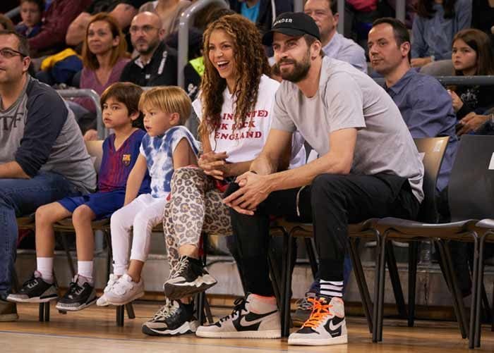 Shakira, Piqué y sus hijos