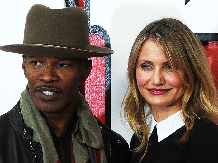 Imagen de Cameron Diaz y Jamie Foxx en el estreno de Annie