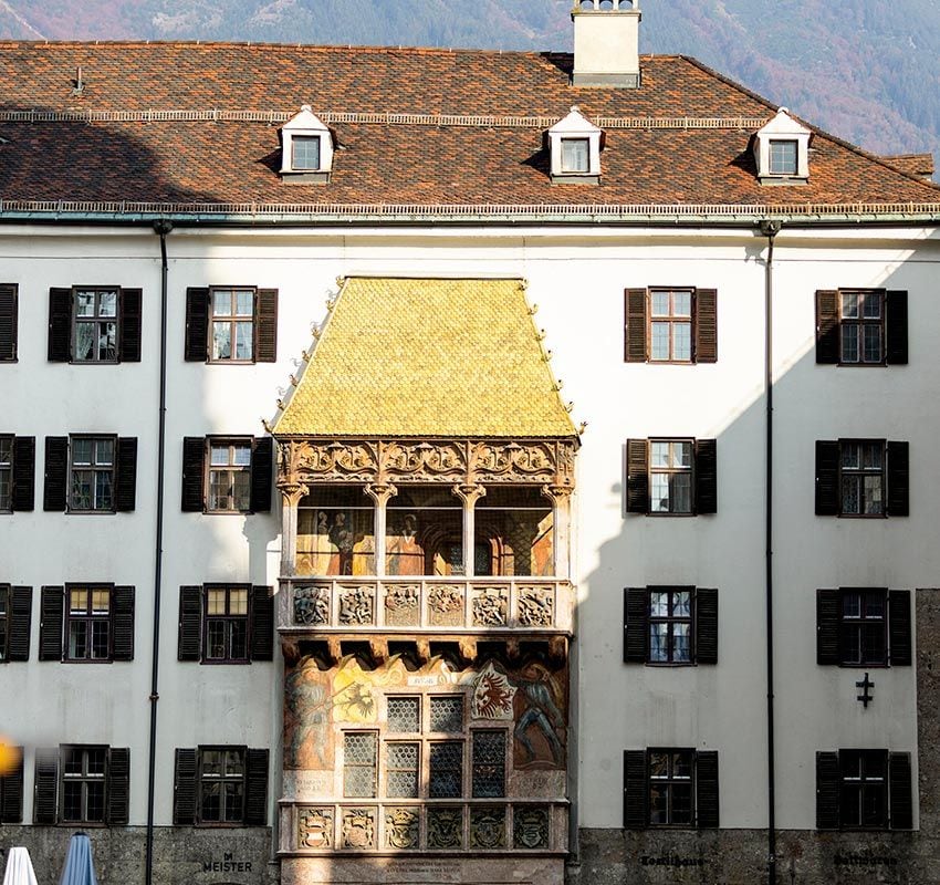 Qué hacer en Innsbruck en febrero: tejadillo dorado