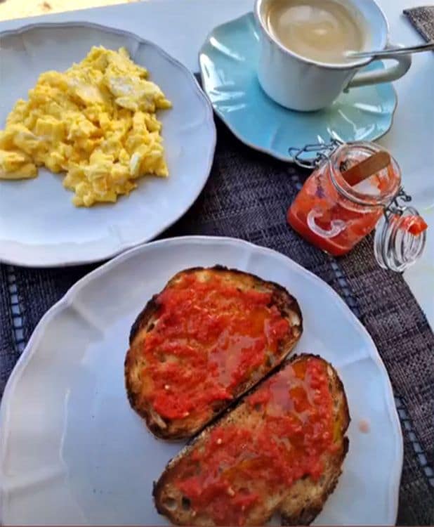 El desayuno de Paula Echevarría