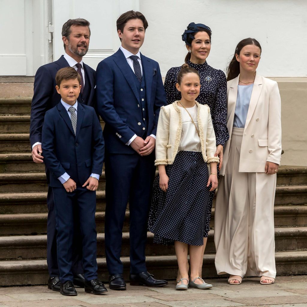 El príncipe Federico de Dinamarca y su familia