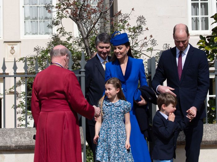 Los príncipes de Gales con la princesa Charlotte y el príncipe Louis 