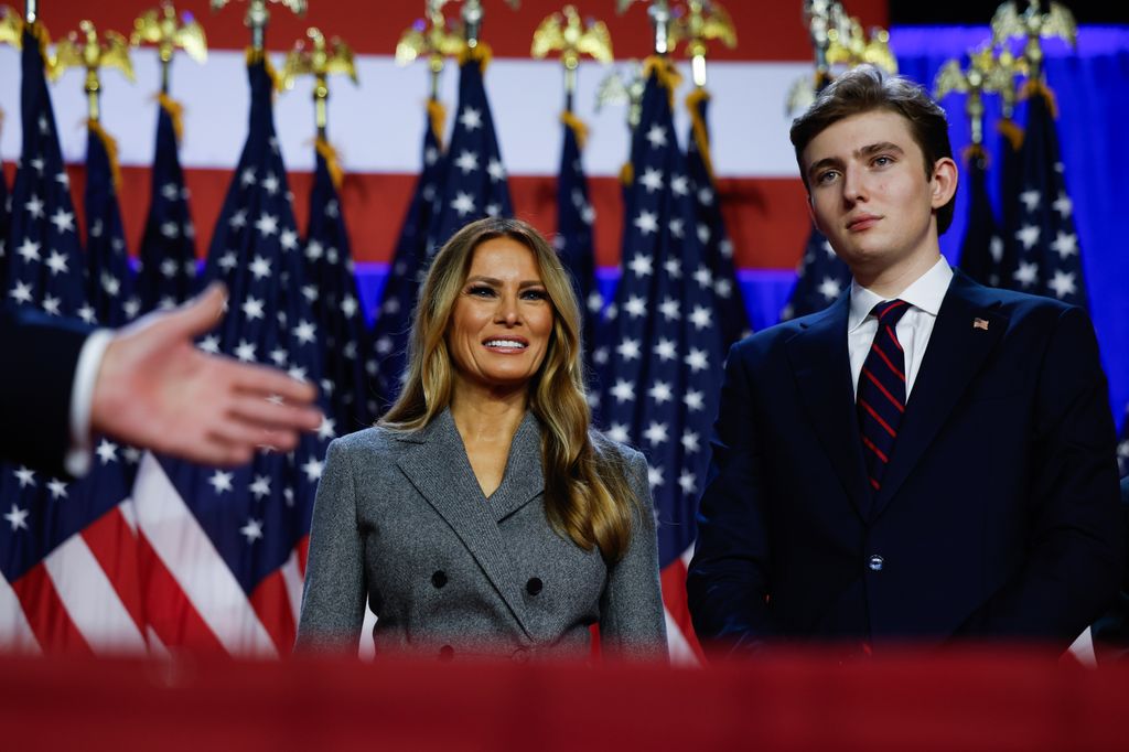 Melania Trump y Barron Trump