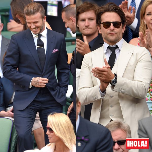 El palco central se llenó de hombres vestidos como un pincel, como es el caso de Bradley Cooper o David Beckham, que demostró ser todo un 'gentleman'
