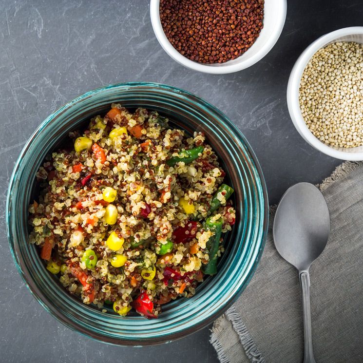 quinoa roja blanca