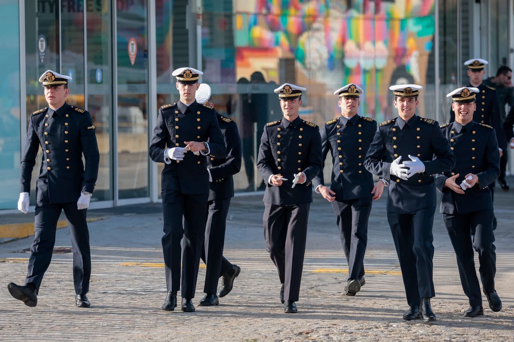 La princesa Leonor se embarca en el Juan Sebastian Elcano