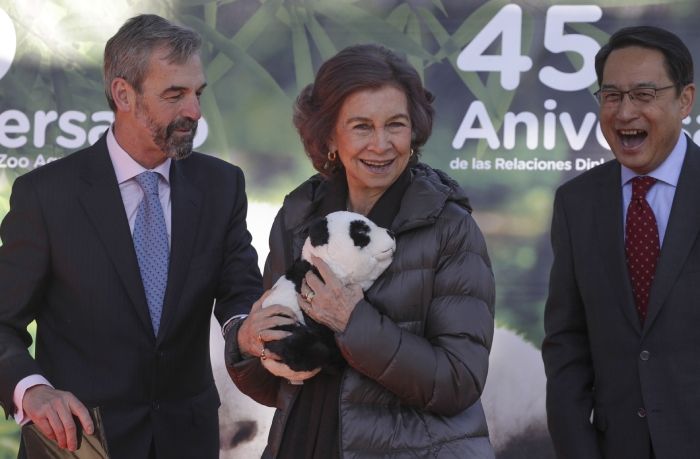 Doña Sofía no faltar a la cita con sus animales favoritos, los osos panda