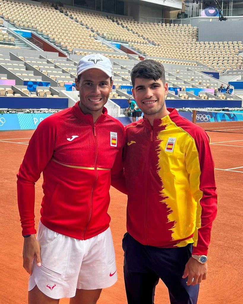 Carlos Alcaraz y Rafa Nadal. Juegos Olímpicos París 2024